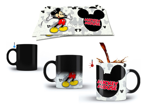 Taza Magica Personalizada Mickey Mouse Con Nombre Modelo 11