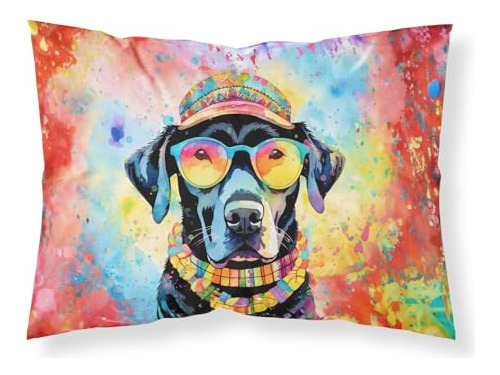 Dac2522pillowcase Funda De Almohada Estándar Labrador Hippie