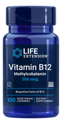 Life Extension, Vitaminab12 Metilcobalamina 100capsulas Sabor Sin Sabor