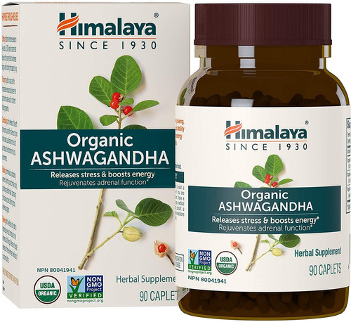 Himalaya Organic Ashwagandha 670 Mg 90 Cápsulas, Equivalente