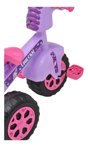Triciclo Prinsel Trax Unicornio Luces Sonido Color Morado Morado