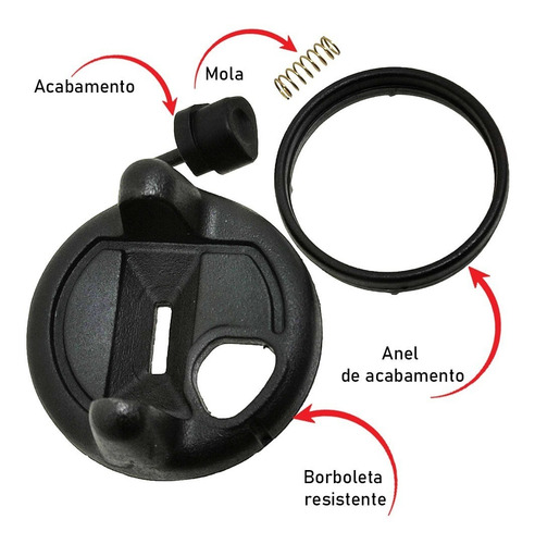 Borboleta Cilindro Miolo Ignição Blazer S10 Preto