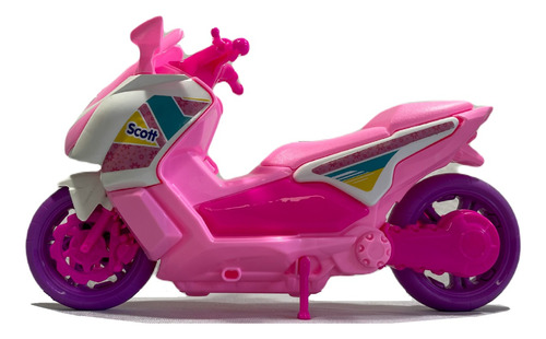 Moto Rosa De Brinquedo Para Boneca Menina Scott Feminina