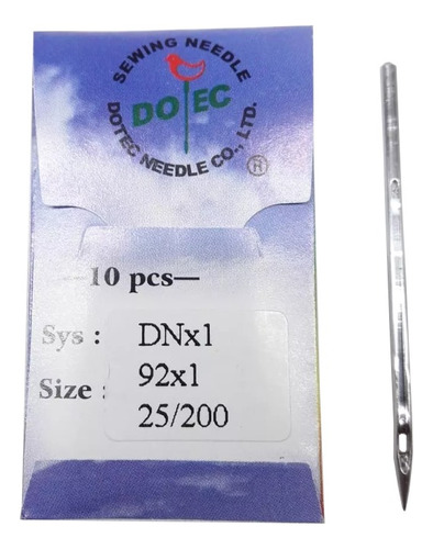 Aguja Para Maquina Bolsera Dnx1 / 92x1 Cerrar Bolsas X 10un