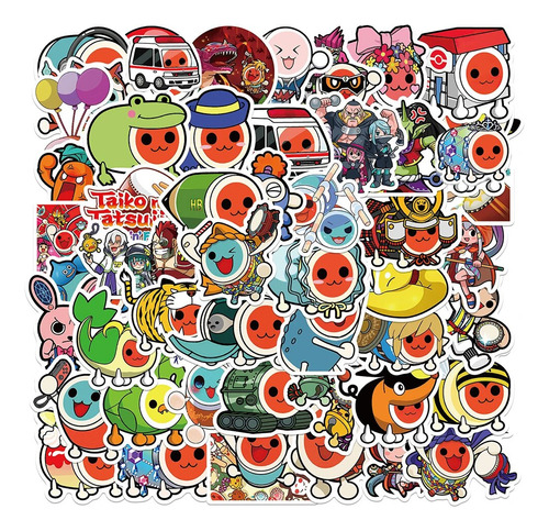 Taiko No Tatsujin-pegatinas De Dibujos Animados Para Ordenad