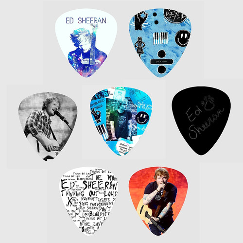 Kit 6 Palhetas Exclusivas Ed Sheeran Para Violão E Guitarra | Parcelamento  sem juros