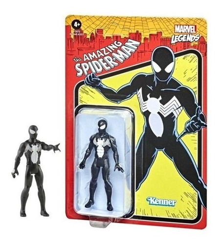 Figura Marvel Legends Retro 11cm Hasbro Symbiote Spiderm Man