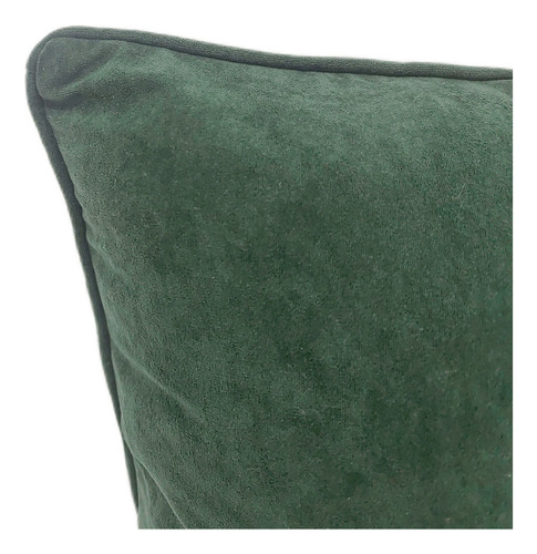 Cojin Terciopelo Verde 45x45 Verde Liso