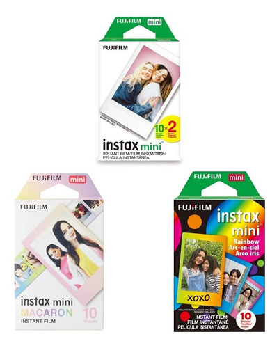 10 Exposicion Pelicula Instax Mini Rainbow -