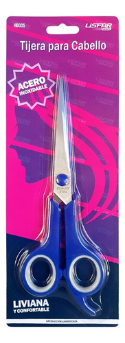 Tijera Para Cortar Pelo Lisfar Azul