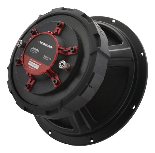 Medio Rango + Driver 8 PLG Monster Auto Smd803 1400w 8 Ohms Color Negro