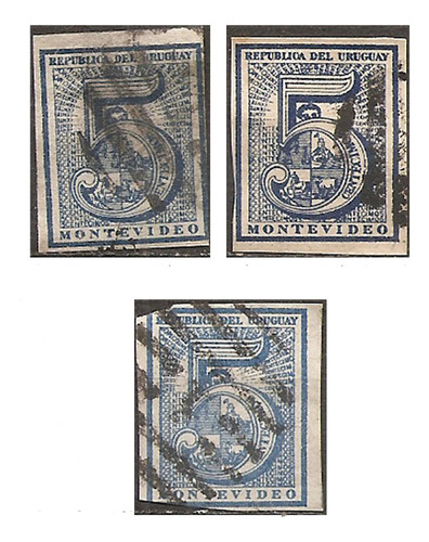 Uruguay Yv 30/30a+ Color Catálogo $$ Año 1866 