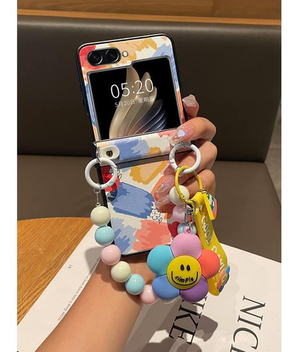 Funda De Cuero Para Teléfono Pulsera De Colores Para Samsung