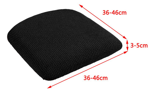 Estirar La Cubierta Del Asiento De La Silla De Comedor Negro