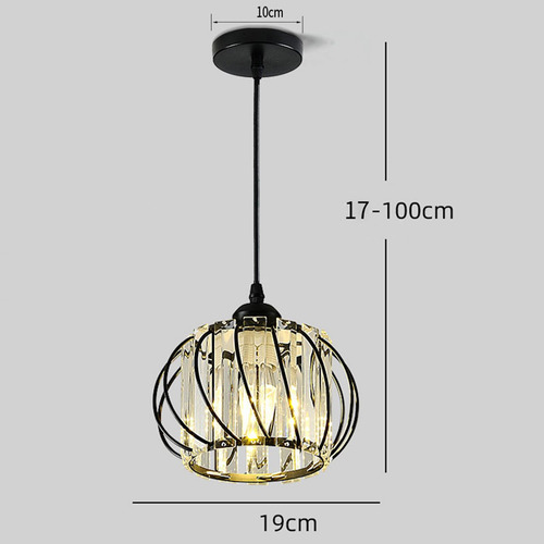 Luz Colgante Led Lámpara Colgante De Luz Luz Blanca Negra