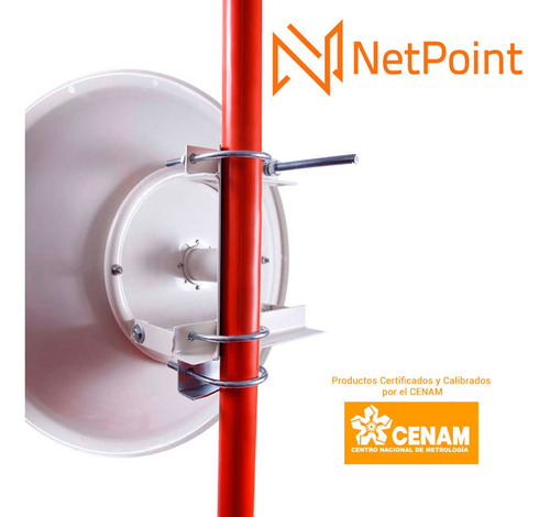 Antena Parabólica Direccional Netpoint Np-1 30 Db 4.9-6.2gh