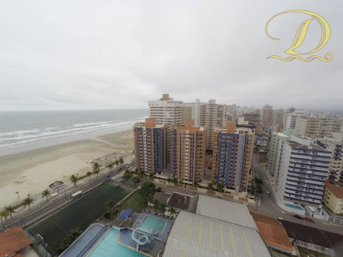 Imagem 13 de 30 de Apartamento Mobiliado De 3 Dormitórios À 50 Metros Da Praia Com Vista Do Mar À Venda Na Aviação!!! - Ap3597
