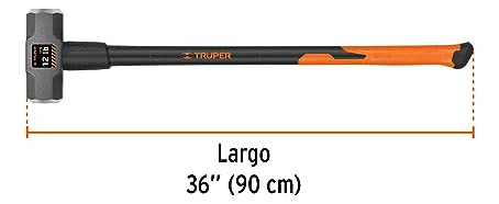 Truper Md-10f Mazo De Martillos, 36 Mango De Fibra De Vidri