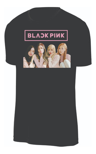 Camisetas Negras Grupo Black Pink Niños Y Adultos Tm