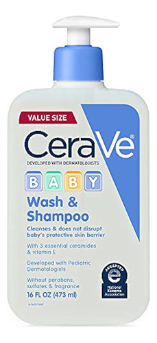 Cerave Baby Wash & Shampoo | Champu Sin Fragancias, Parabeno
