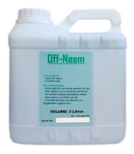 5lt Off Neem Óleo De Neem - Nim