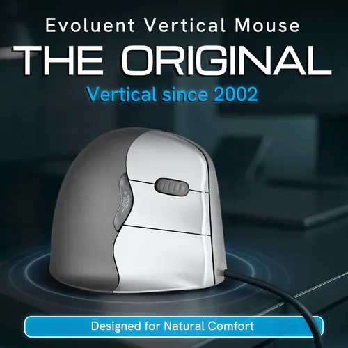 Evoluent Verticalmouse 4 (modelo # Vm4r) Mouse De Tamaño E.