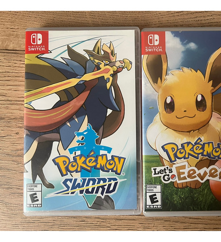 Pokemon Let's Go Eevee + Pokemon Sword 