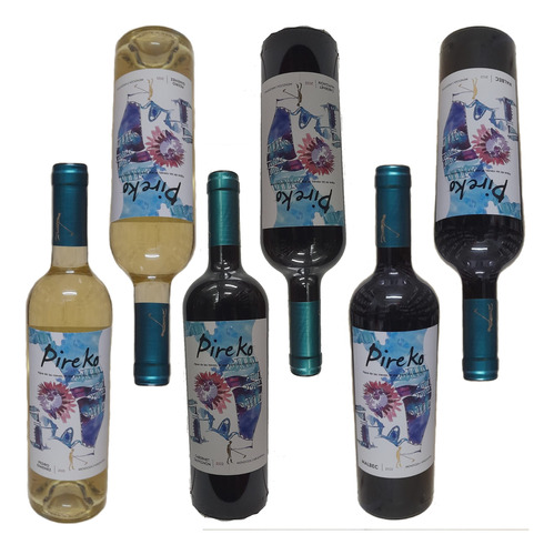 Vino Pireko Mix Tintos Blancos X 6 Botellas Spielmann 750ml