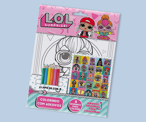 Lol Surprise Colorindo Com Adesivos: Não Aplica, De On Line Editora. Possui, Vol. Na. Editorial On Line Editora, Capa Mole, Edição 5 Em Português, 2024