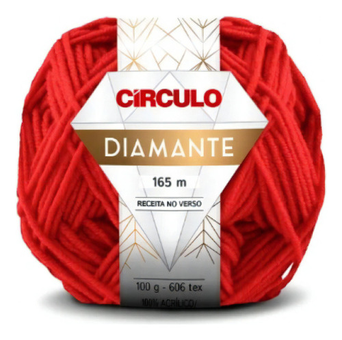 Lã Fio Diamante Círculo 100g 165m - Crochê / Tricô Inverno Cor 3252