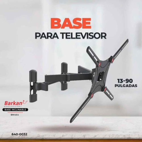 Imagen 4 de 9 de Soporte Pared Tv 13 A 90 Pulgadas - Barkan - Bm464