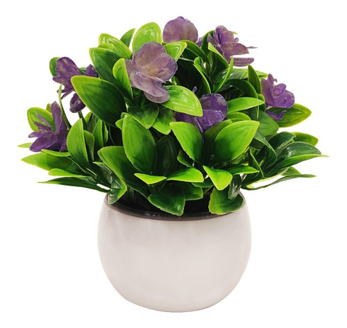 Planta Artificial Flor Con Maceta Colores M2 - Sheshu Home