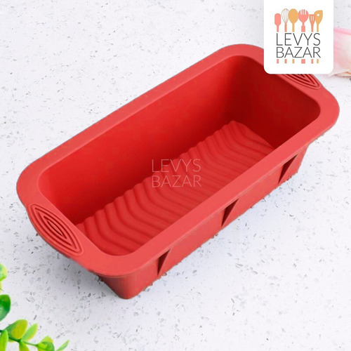 Imagen 5 de 10 de Budinera Molde De Silicona Pan Goma Apto Horno Reposteria