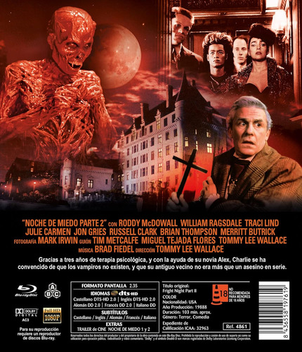 Blu-ray Fright Night Part 2 / La Hora Del Espanto Parte 2