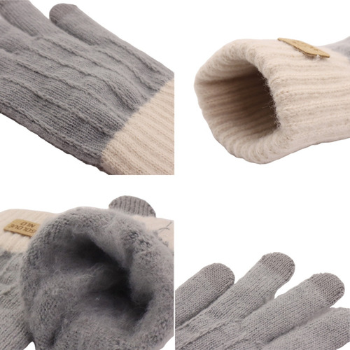 Guantes De Dama Dedos Tactiles De Lana Polar