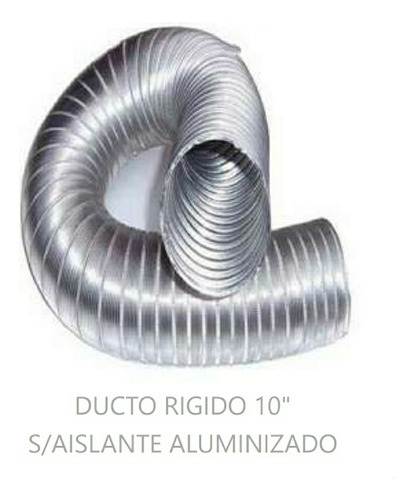 Ducto Semirrígido Aluminio De 10 Pulgadas X 2 Metros