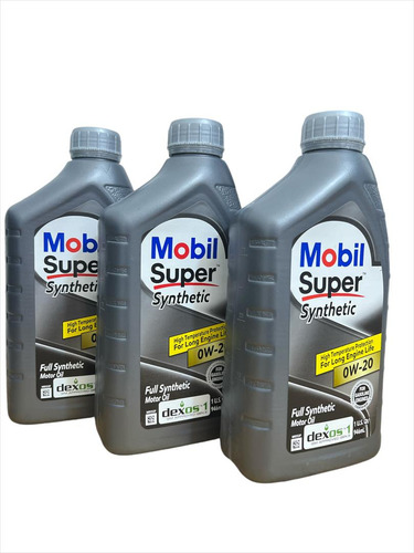 Aceite Para Motor Mobil Super Sintético 0w-20 Original.