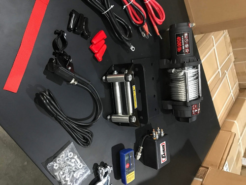 Malacate 4500 Lbs 2000 Kg 12v Control Remoto Cable De Acero