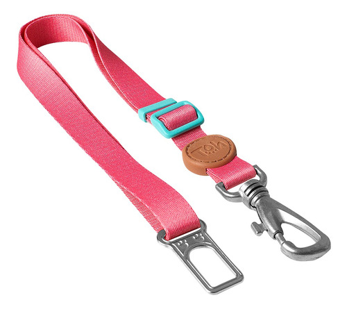 Adaptador Cinto De Segurança Cães Gatos Rosa Fiji