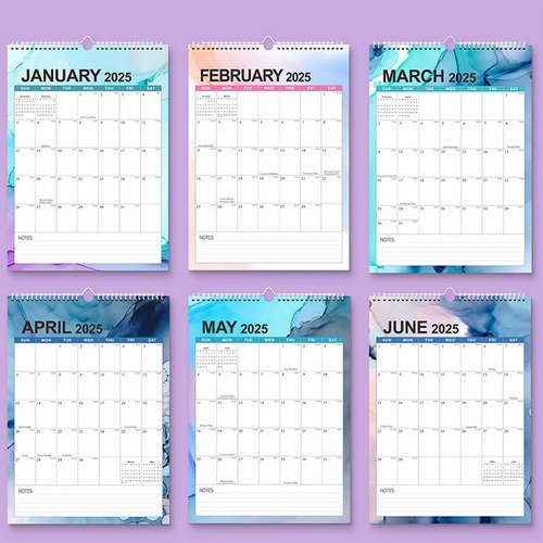 Calendario De Pared 2025, Versión Navideña, Versión En Inglé