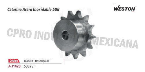 Catarina 50b25 Acero Inoxidable