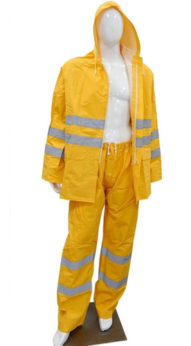 Equipo Lluvia Pvc Reflectivo Reforzado - Amarillo  L Al 3xl