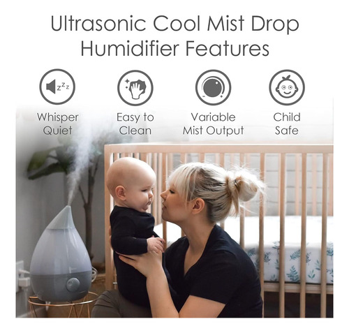 Humidificador Ultrasónico De Niebla Fría Crane Para Dormitor