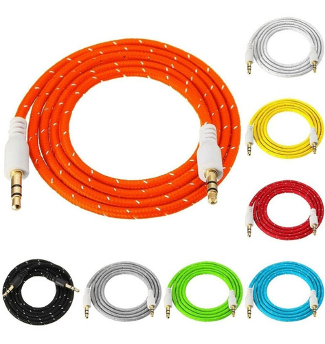 Cable Auxiliar Audio 3.5mm Nylon Plug  Plug C331