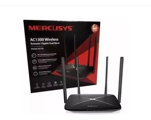 Router Gigabit Wifi Dual Band Fibra Ac1300 Mercusys Tplink