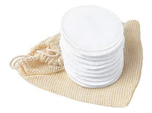 Almohadillas De Maquillaje R De Algodón Reutilizables Con Bo