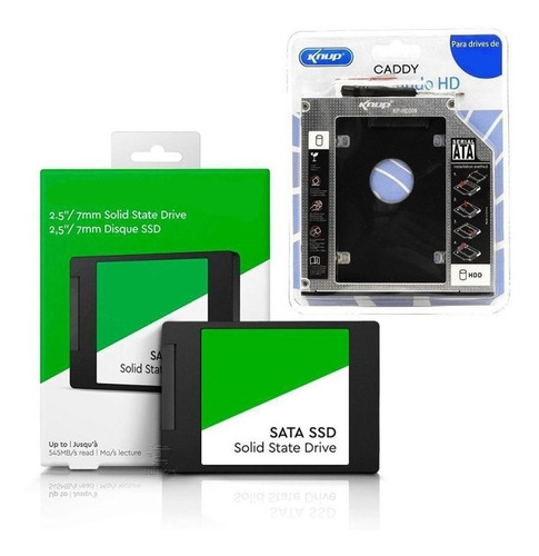 Ssd 120gb + Caddy Notebook Acer  1680wlci Sc1nc
