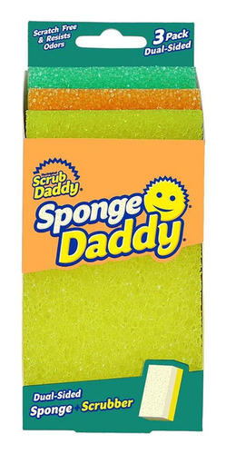 Sponge Daddy Fibra + Esponja Caja Con 3 Pzas