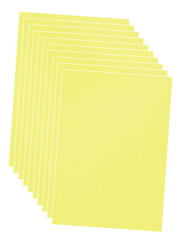 10x Folhas De Pvc Filme Multiuso Diy Estêncil Folha Amarelo