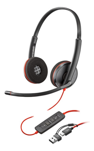 Poly Hp Headset Audifono Blackwire 3220 Usbc+usba Call Cente